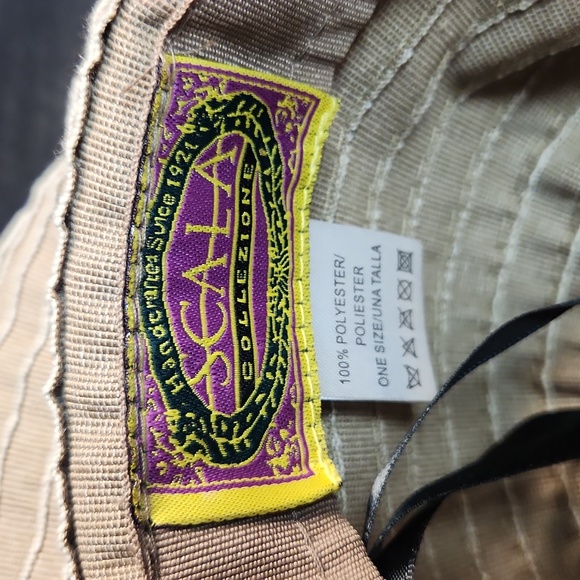 Scala Collezioni Wide Brim Hat. Adjustable Tie Enclosure. Bendable Brim. - Picture 6 of 8